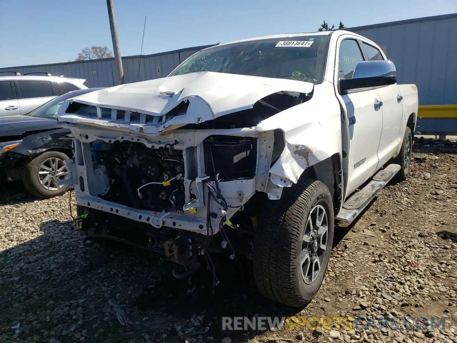 2 Photograph of a damaged car 5TFHY5F17KX777763 TOYOTA TUNDRA 2019