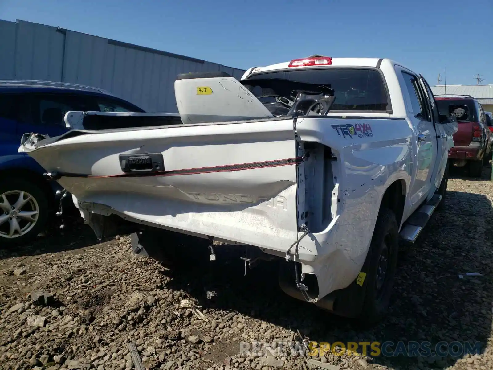 4 Photograph of a damaged car 5TFHY5F17KX777763 TOYOTA TUNDRA 2019