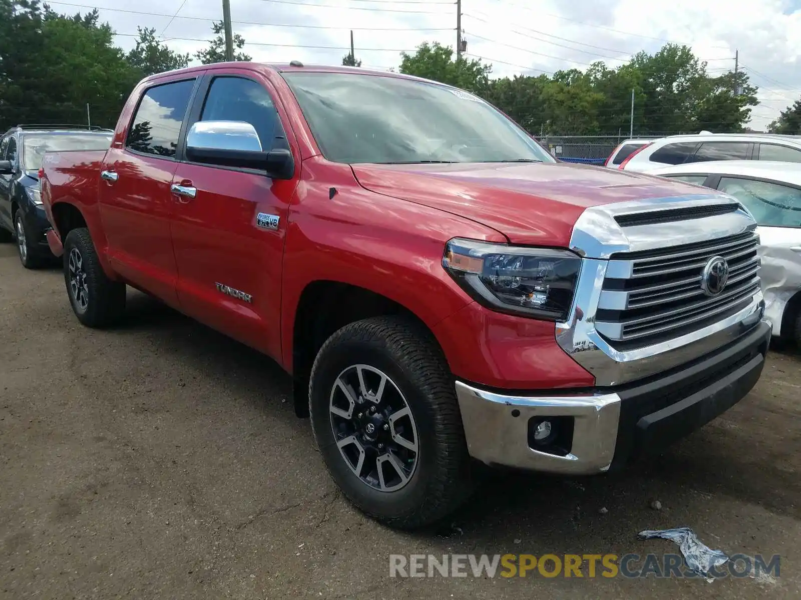 1 Photograph of a damaged car 5TFHY5F17KX792182 TOYOTA TUNDRA 2019