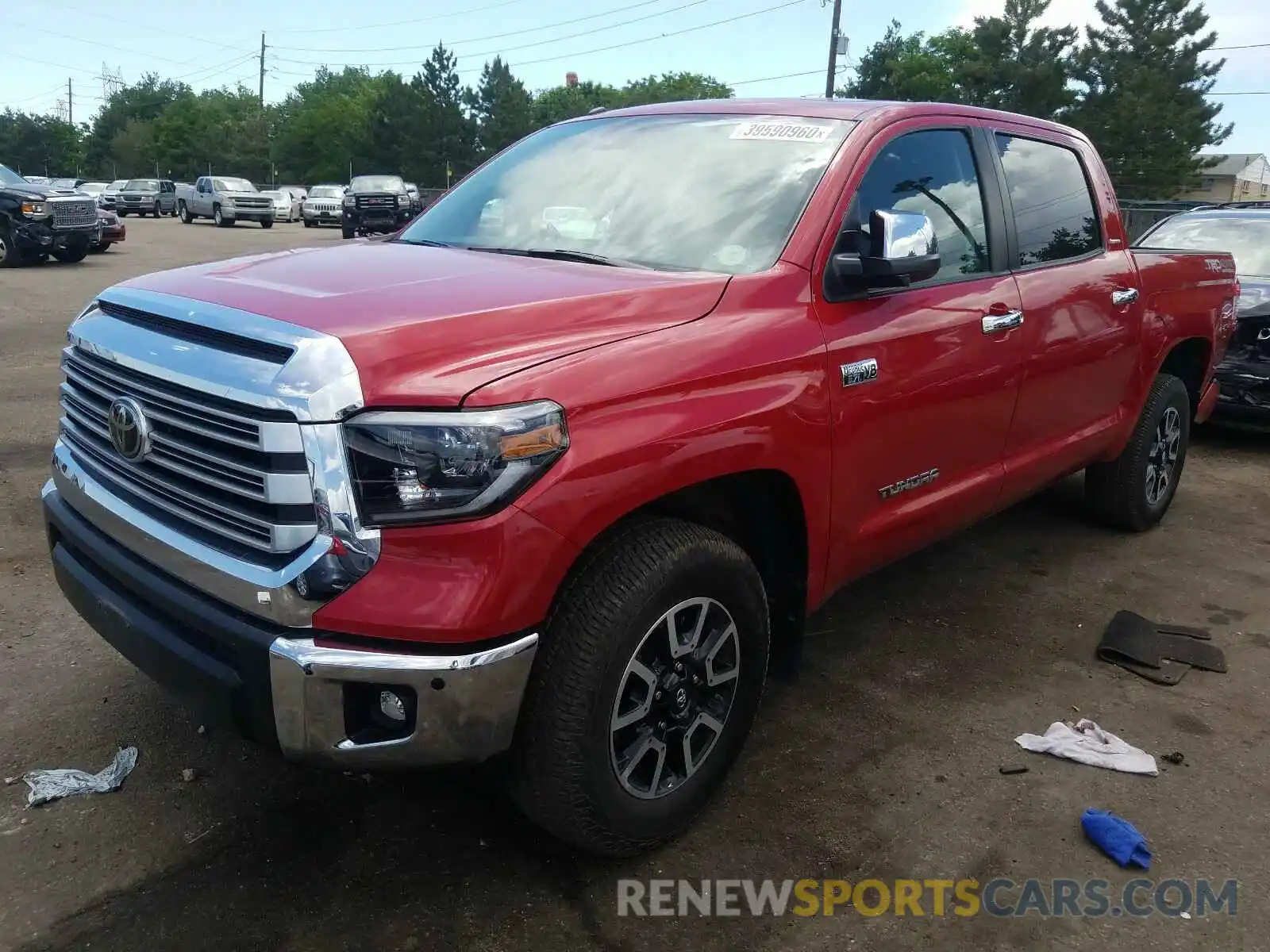 2 Photograph of a damaged car 5TFHY5F17KX792182 TOYOTA TUNDRA 2019