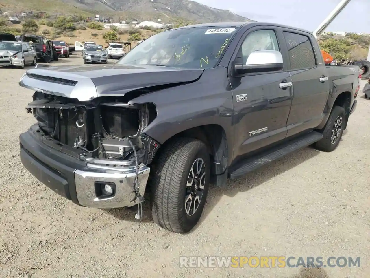 2 Photograph of a damaged car 5TFHY5F17KX818876 TOYOTA TUNDRA 2019