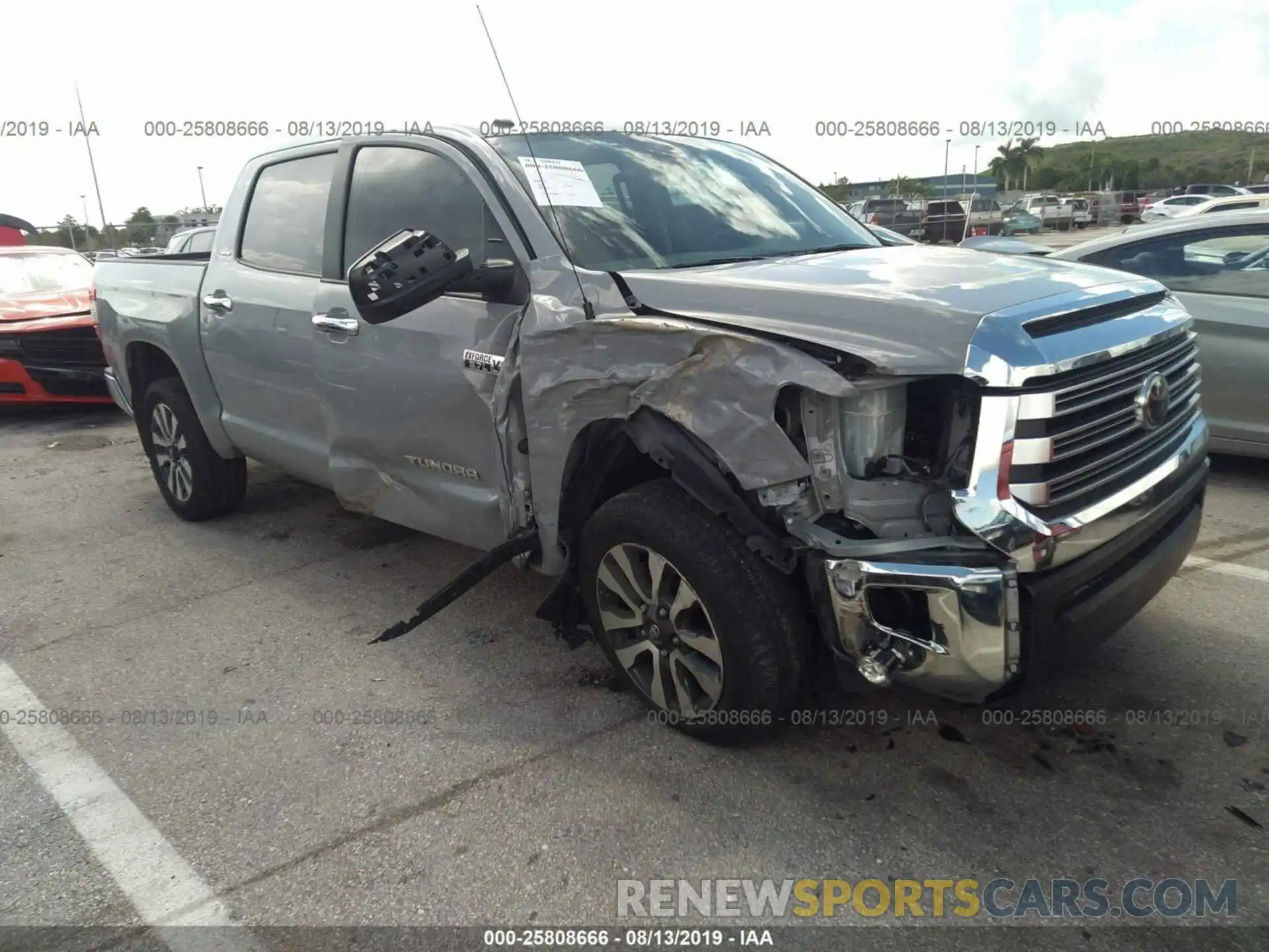 1 Photograph of a damaged car 5TFHY5F17KX819218 TOYOTA TUNDRA 2019