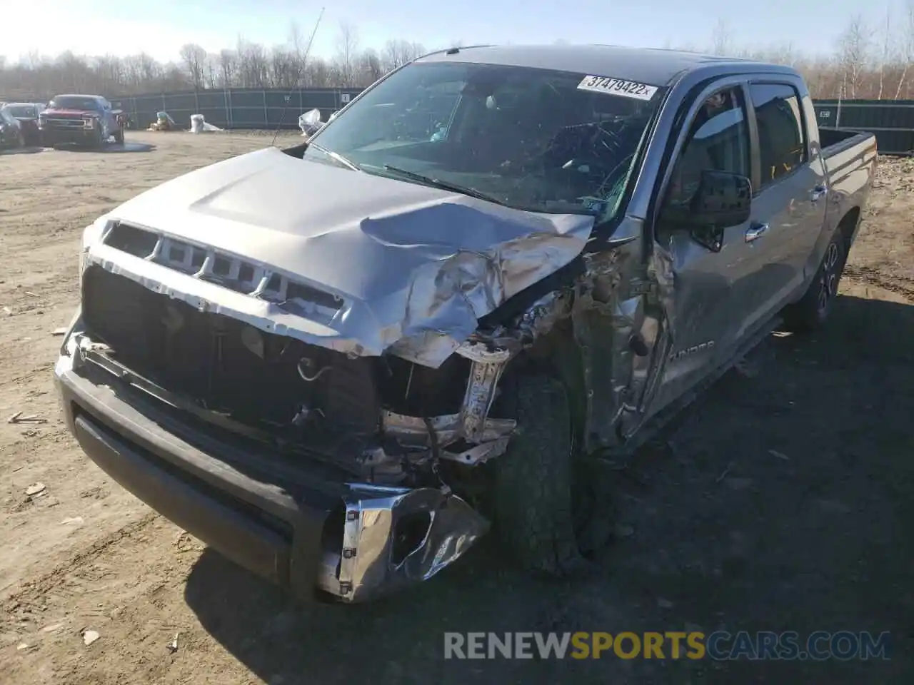 2 Photograph of a damaged car 5TFHY5F17KX856558 TOYOTA TUNDRA 2019