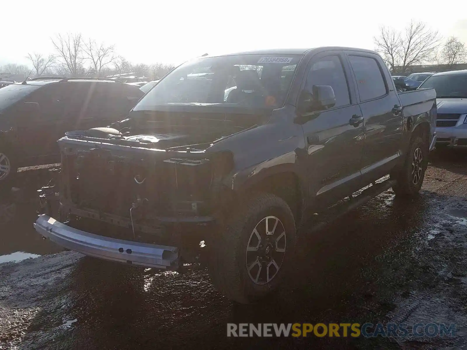 2 Photograph of a damaged car 5TFHY5F18KX779201 TOYOTA TUNDRA 2019