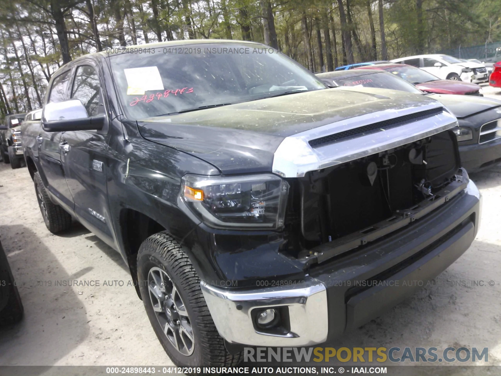 1 Photograph of a damaged car 5TFHY5F18KX805070 TOYOTA TUNDRA 2019