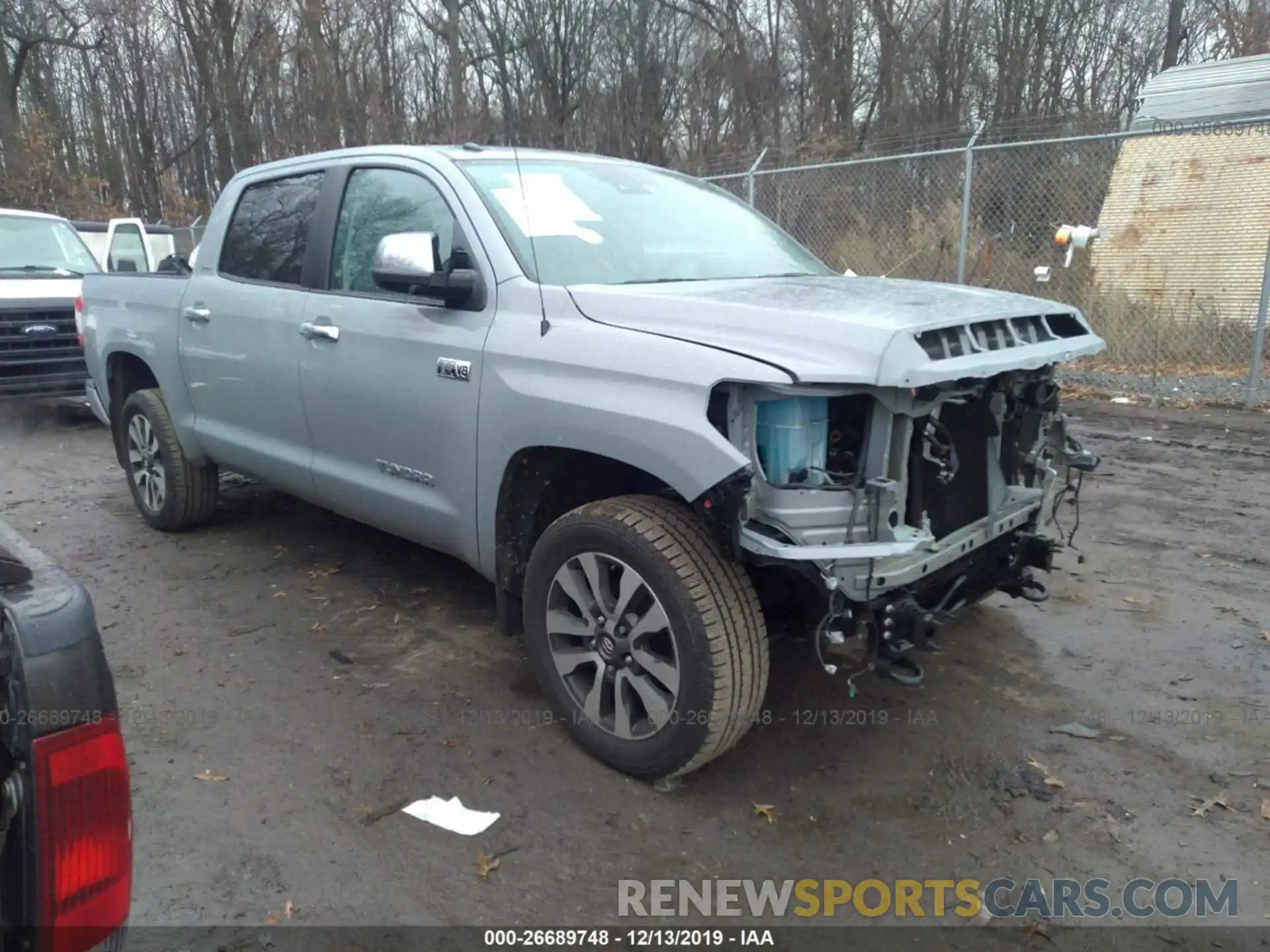 1 Photograph of a damaged car 5TFHY5F18KX805697 TOYOTA TUNDRA 2019