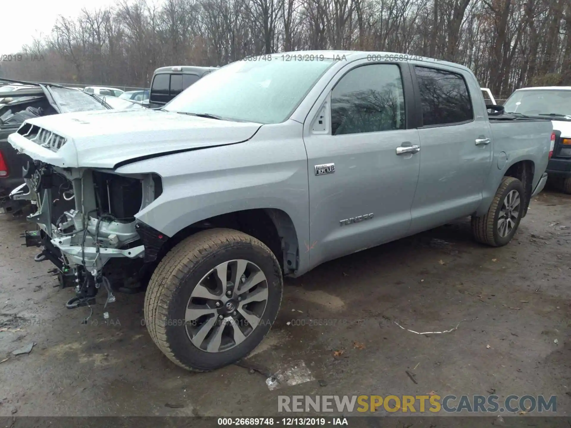 2 Photograph of a damaged car 5TFHY5F18KX805697 TOYOTA TUNDRA 2019