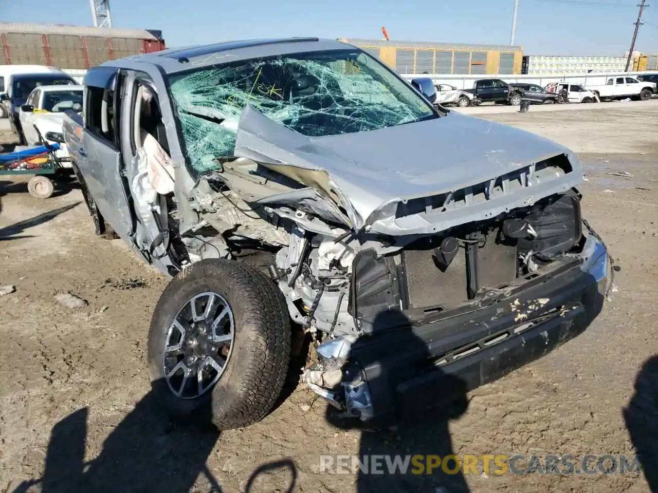 1 Photograph of a damaged car 5TFHY5F18KX815128 TOYOTA TUNDRA 2019