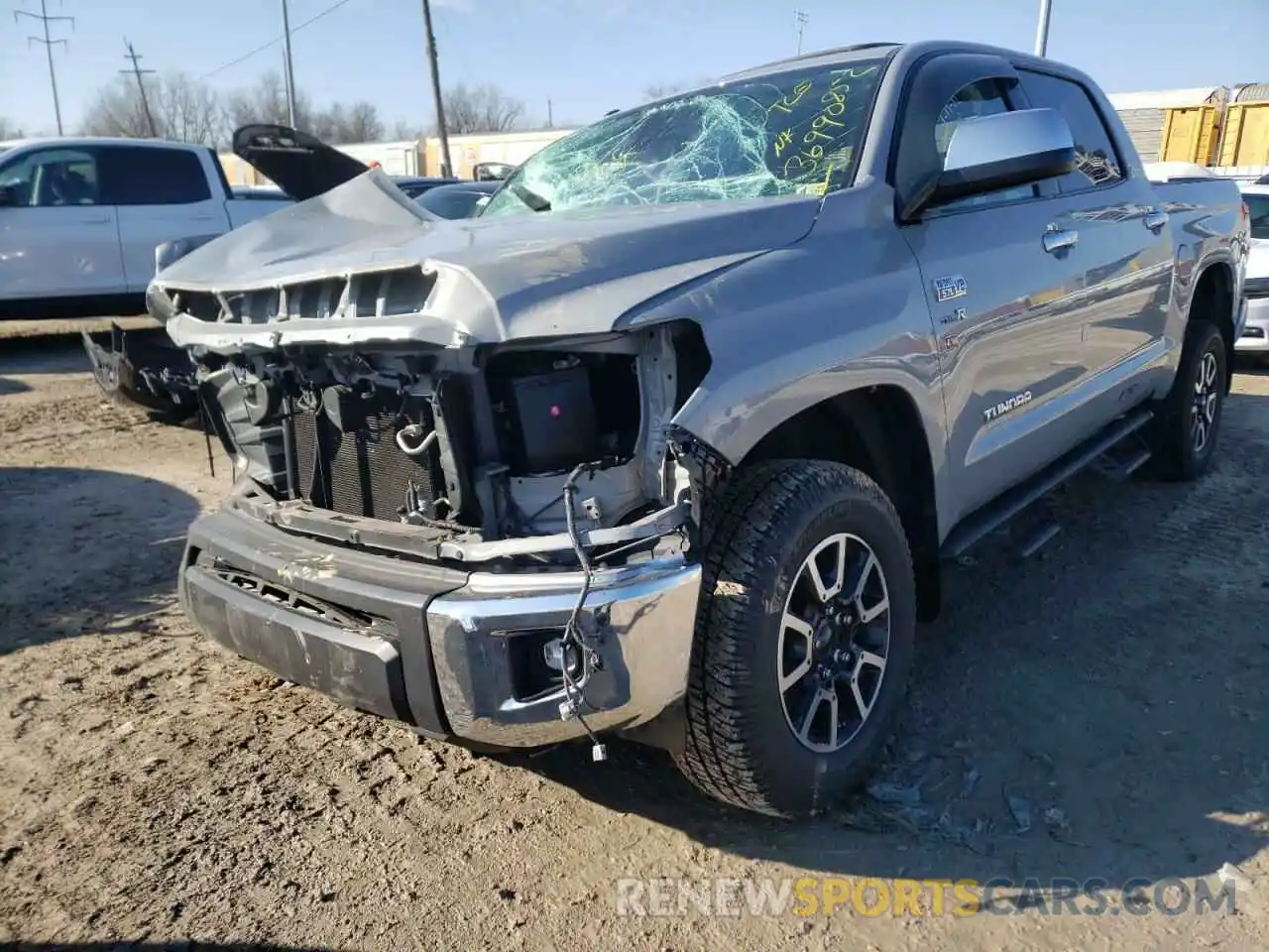 2 Photograph of a damaged car 5TFHY5F18KX815128 TOYOTA TUNDRA 2019