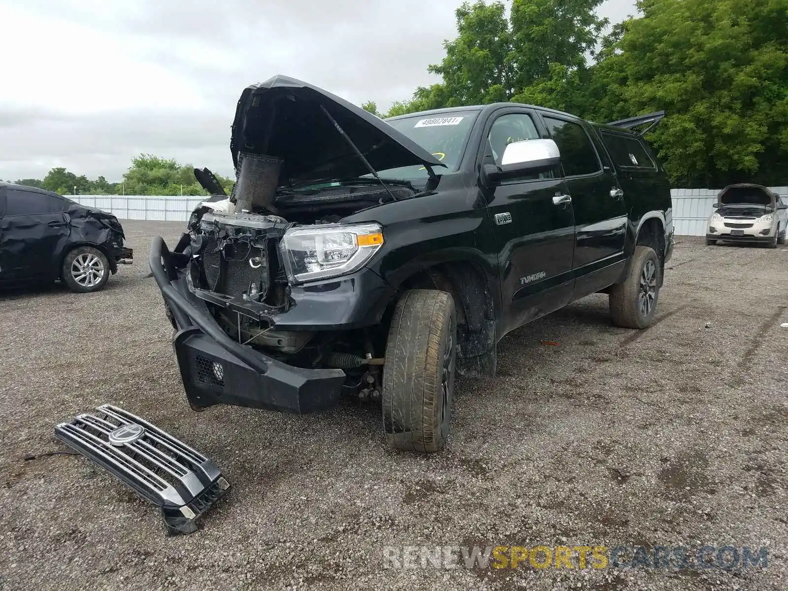 2 Photograph of a damaged car 5TFHY5F18KX834231 TOYOTA TUNDRA 2019