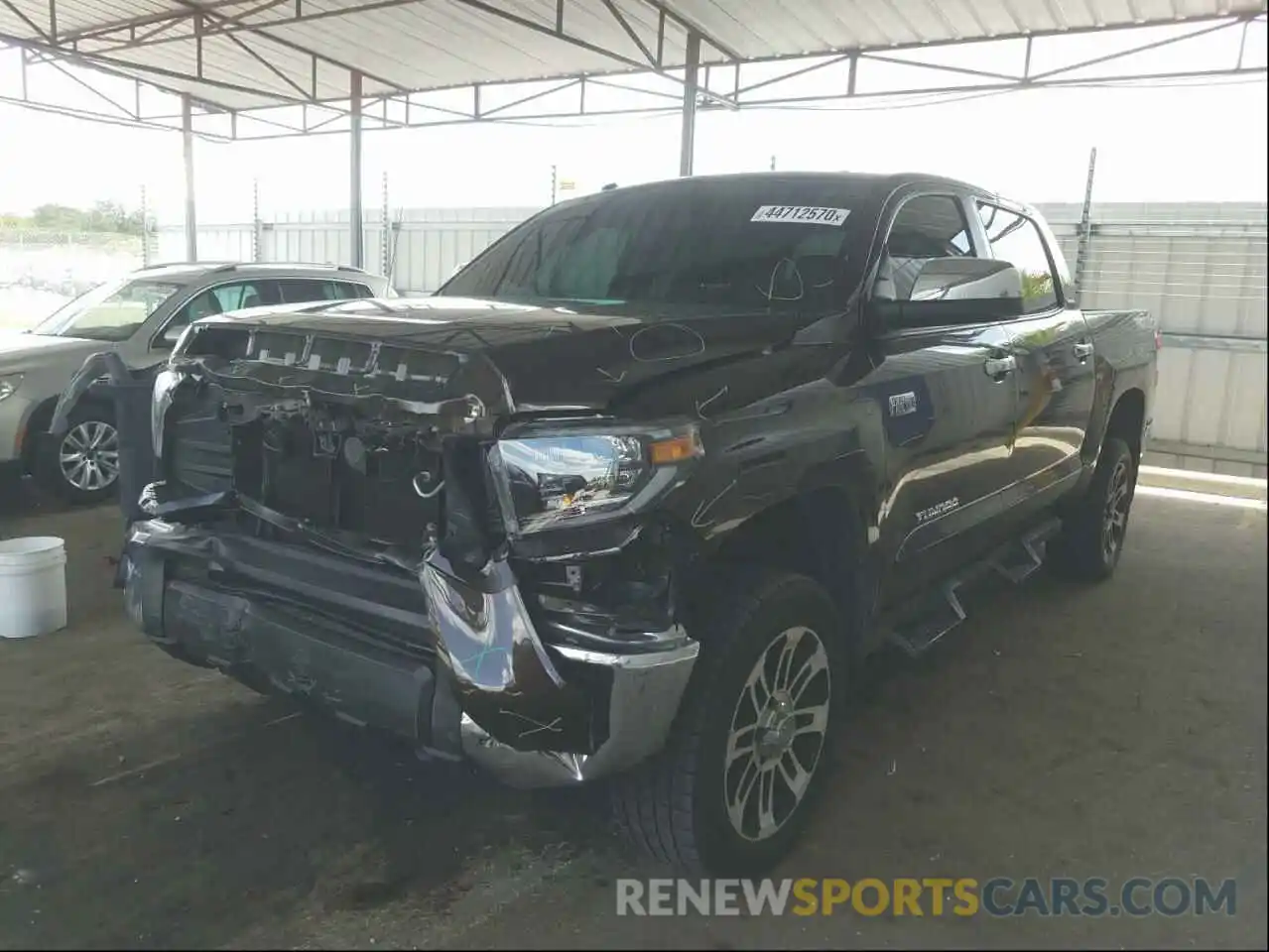 2 Photograph of a damaged car 5TFHY5F18KX862062 TOYOTA TUNDRA 2019