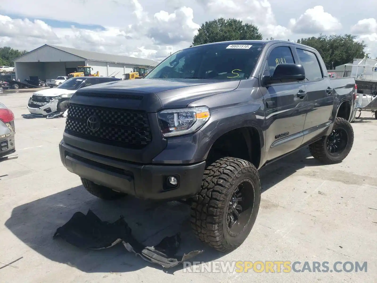 2 Photograph of a damaged car 5TFHY5F19KX783967 TOYOTA TUNDRA 2019