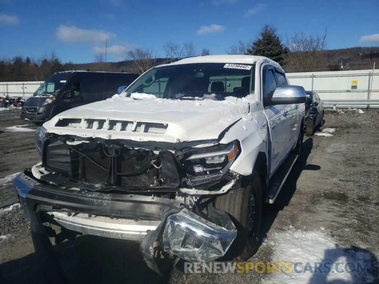 2 Photograph of a damaged car 5TFHY5F19KX798713 TOYOTA TUNDRA 2019