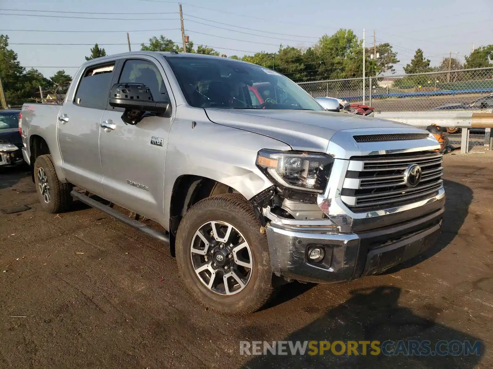 1 Photograph of a damaged car 5TFHY5F19KX805885 TOYOTA TUNDRA 2019