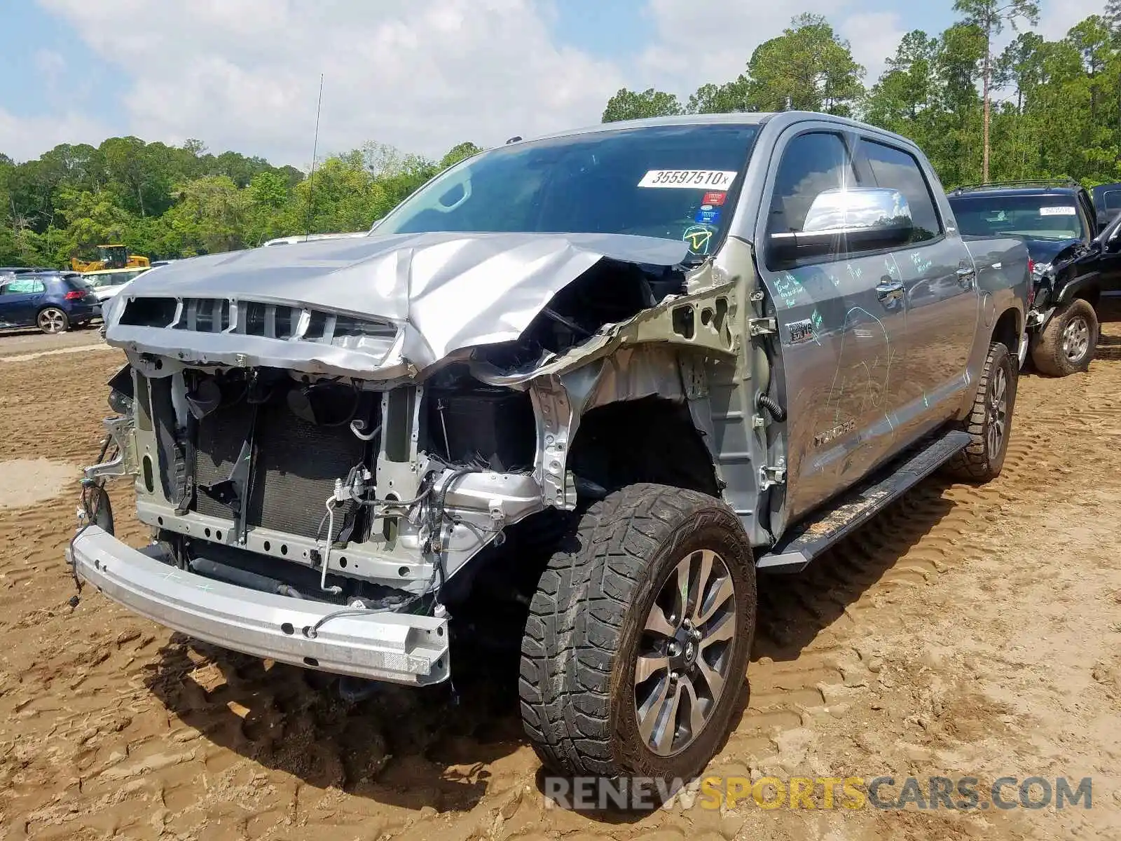 2 Photograph of a damaged car 5TFHY5F1XKX793889 TOYOTA TUNDRA 2019