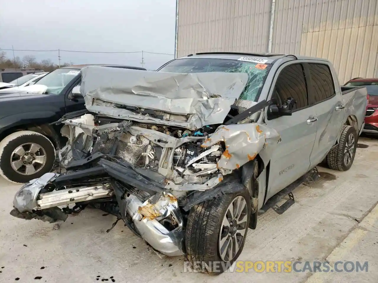 2 Photograph of a damaged car 5TFHY5F1XKX829807 TOYOTA TUNDRA 2019