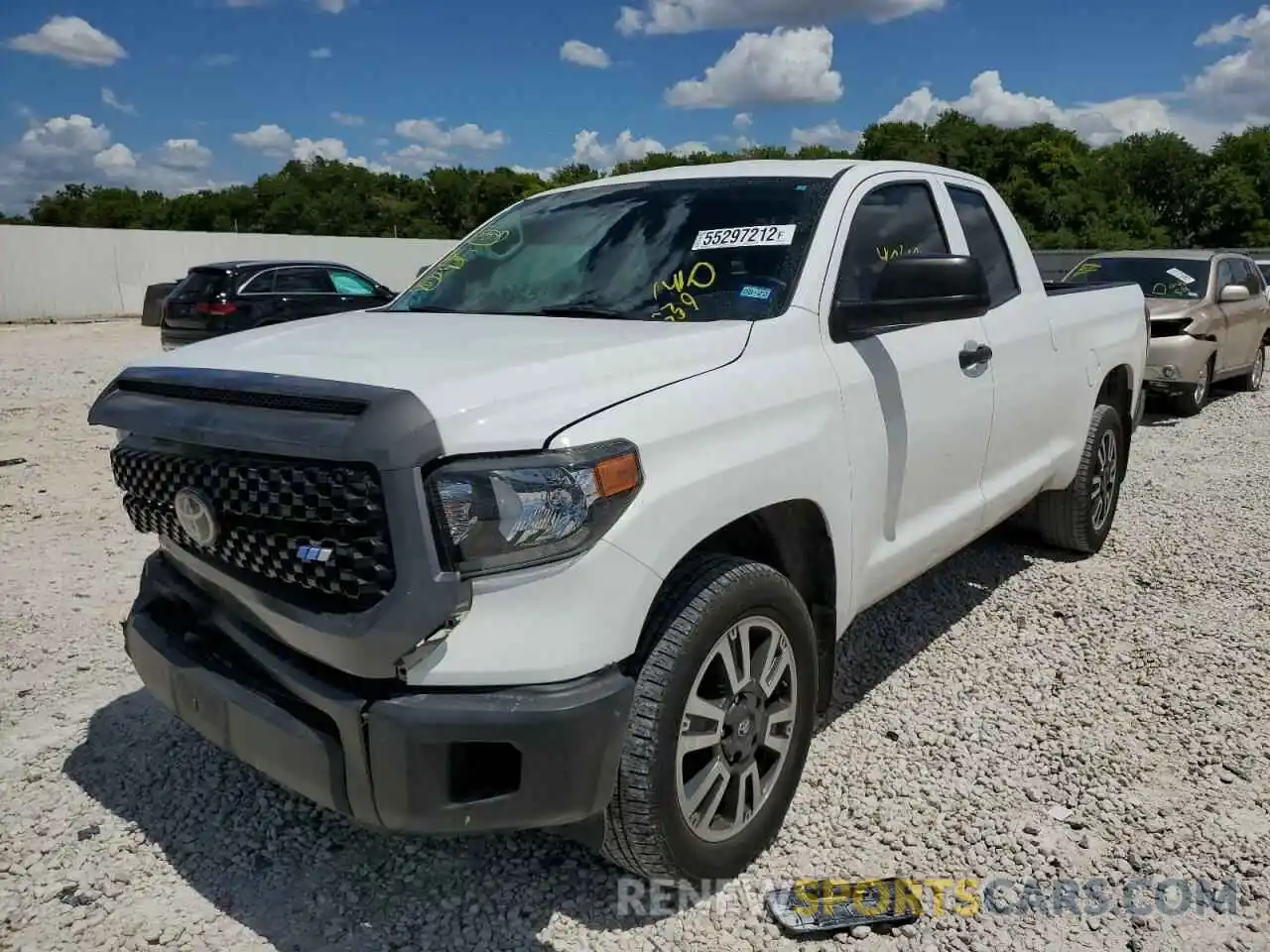 2 Photograph of a damaged car 5TFRM5F10KX141539 TOYOTA TUNDRA 2019