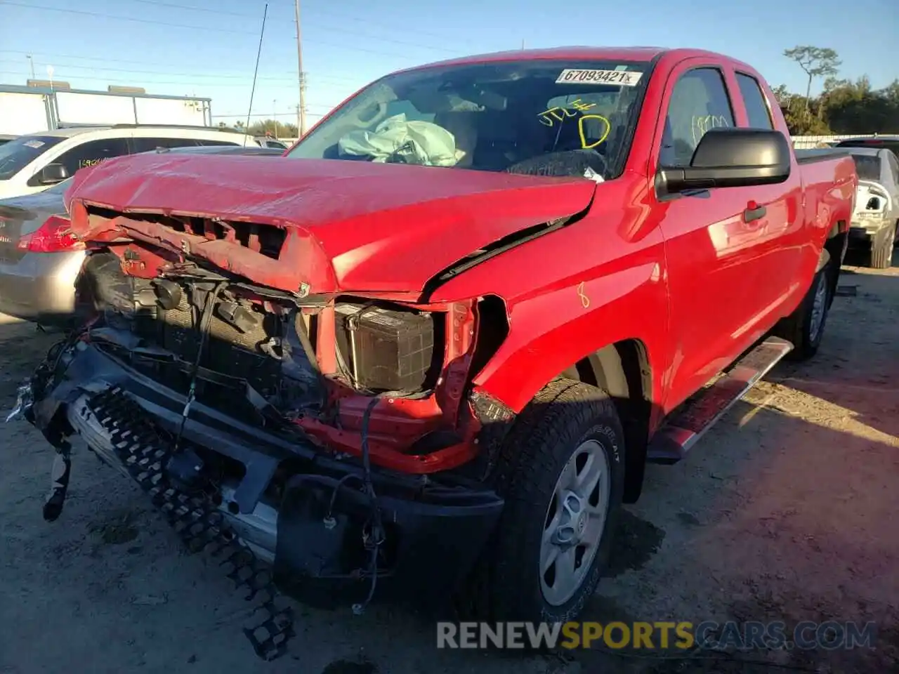 2 Photograph of a damaged car 5TFRM5F11KX136527 TOYOTA TUNDRA 2019