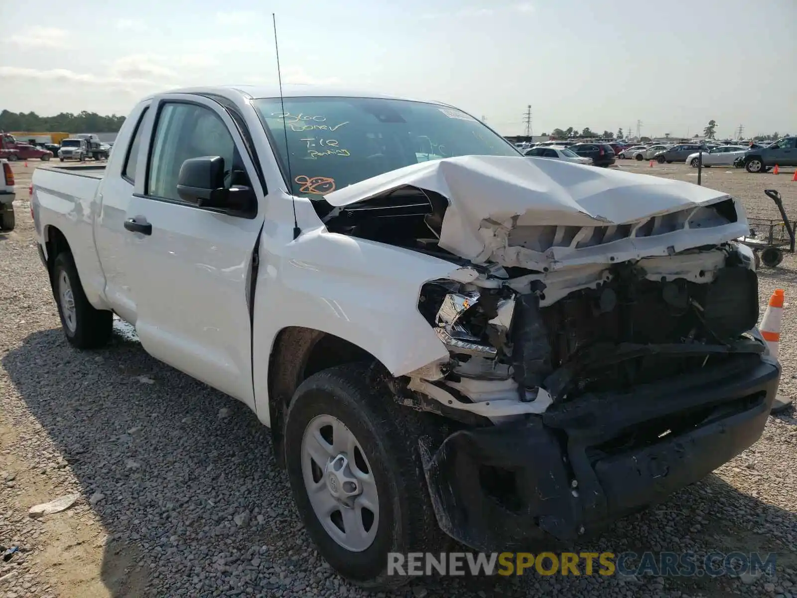 1 Photograph of a damaged car 5TFRM5F11KX141758 TOYOTA TUNDRA 2019