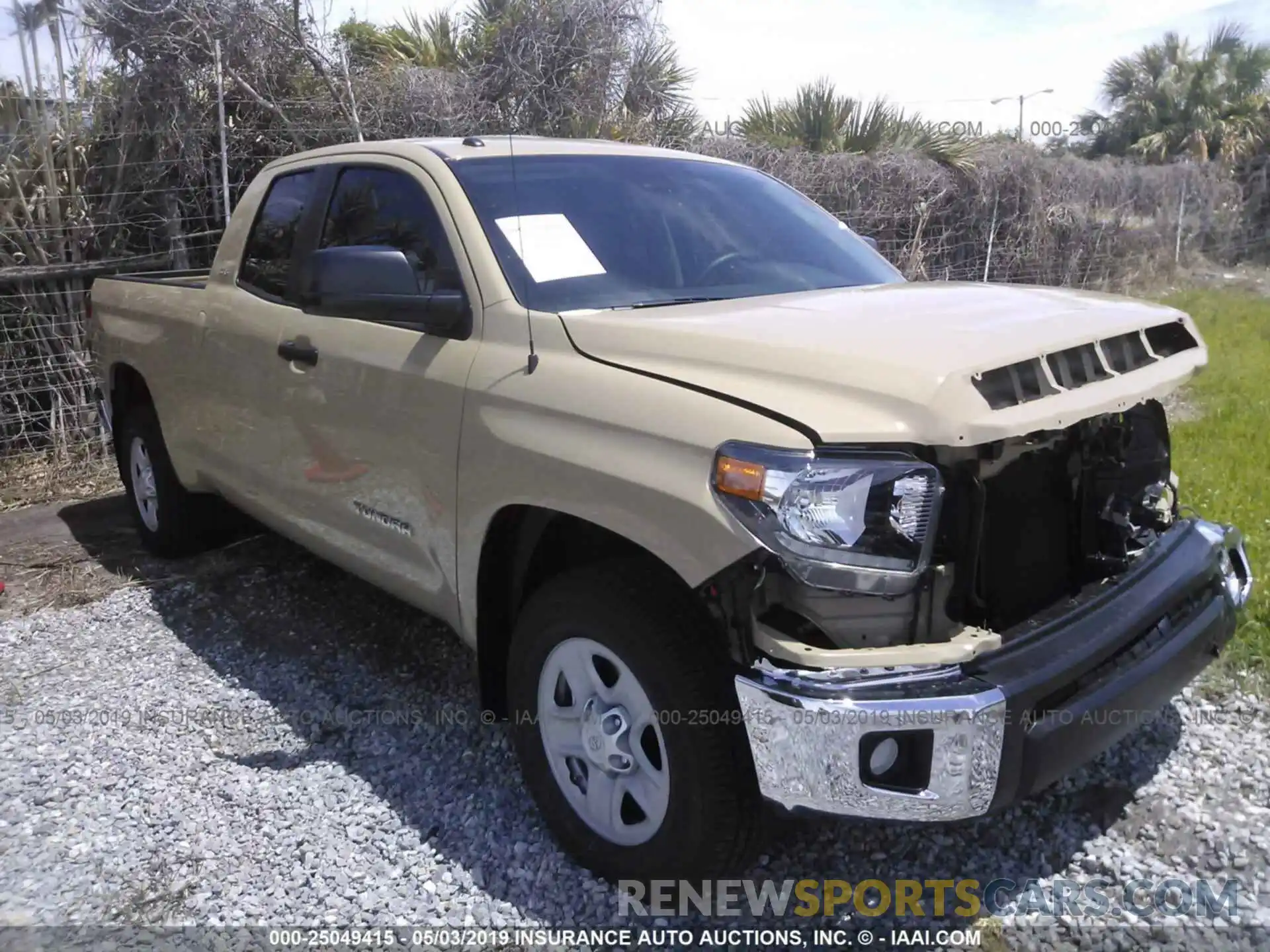 1 Photograph of a damaged car 5TFRM5F12KX140893 TOYOTA TUNDRA 2019