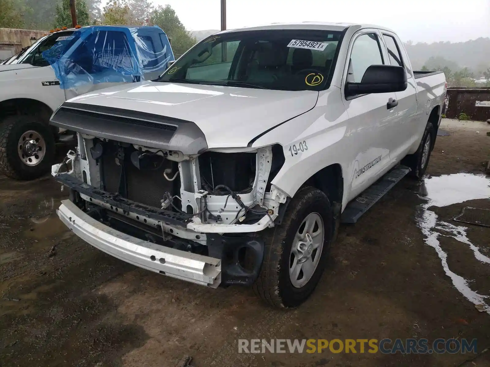 2 Photograph of a damaged car 5TFRM5F12KX142675 TOYOTA TUNDRA 2019