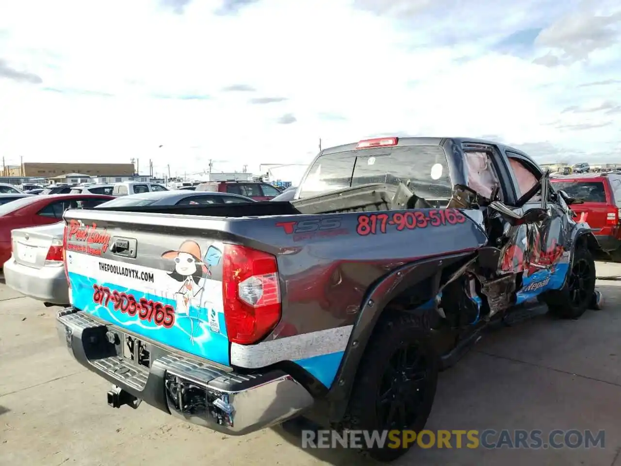 4 Photograph of a damaged car 5TFRM5F13KX134990 TOYOTA TUNDRA 2019