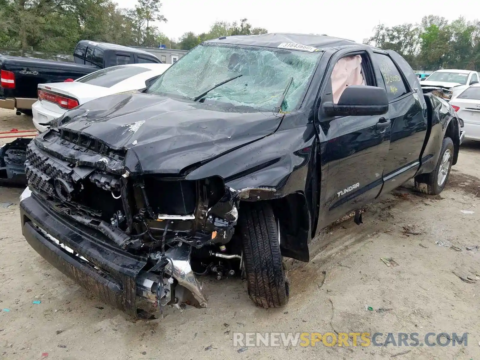 2 Photograph of a damaged car 5TFRM5F14KX136716 TOYOTA TUNDRA 2019