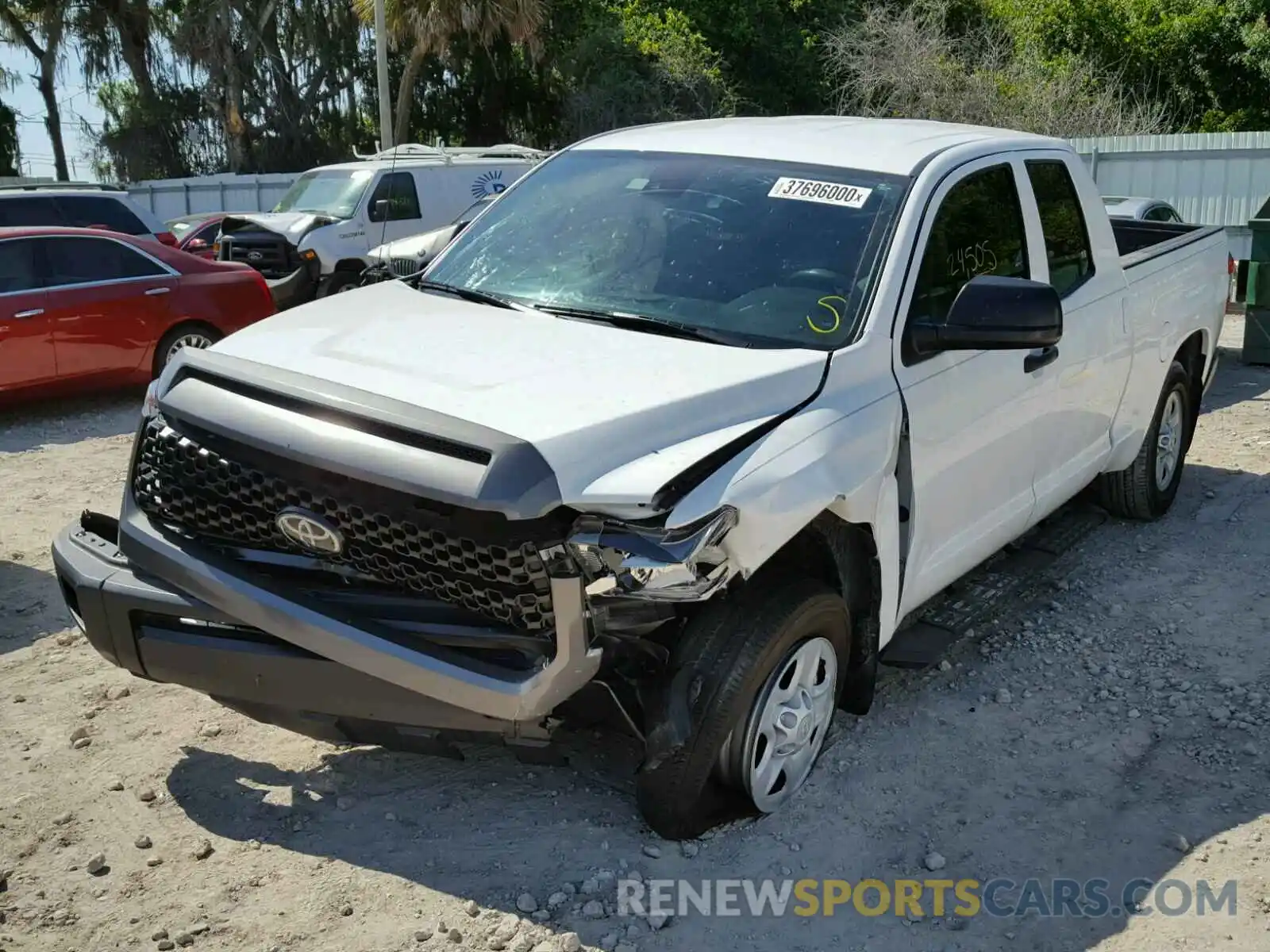 2 Photograph of a damaged car 5TFRM5F14KX137087 TOYOTA TUNDRA 2019