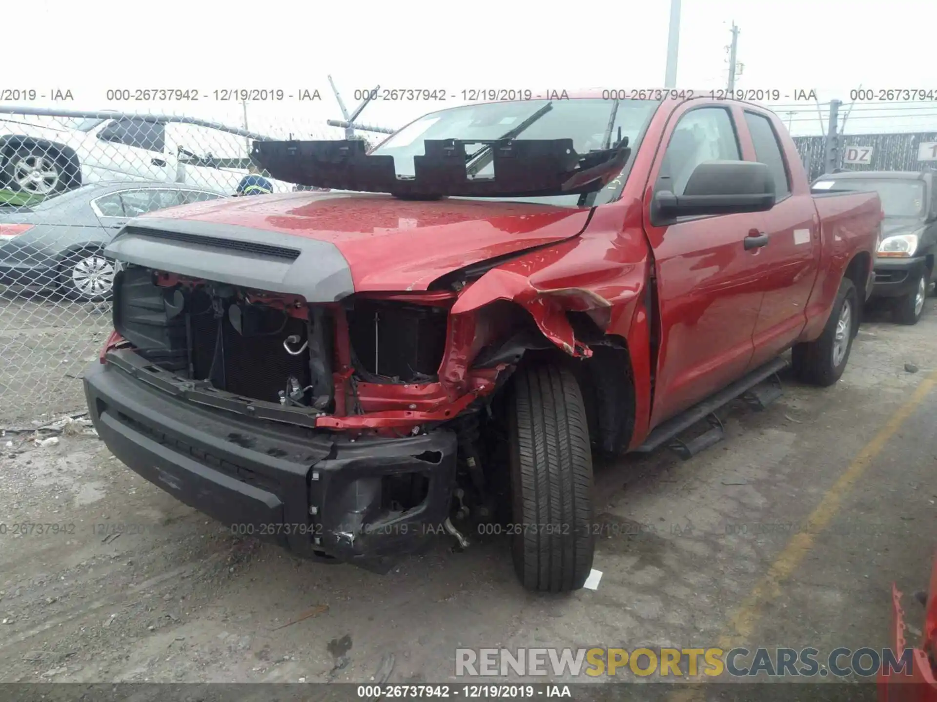 2 Photograph of a damaged car 5TFRM5F15KX134635 TOYOTA TUNDRA 2019