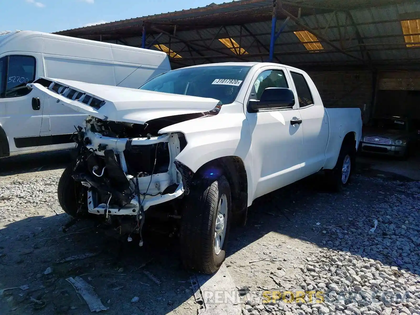 2 Photograph of a damaged car 5TFRM5F15KX135333 TOYOTA TUNDRA 2019