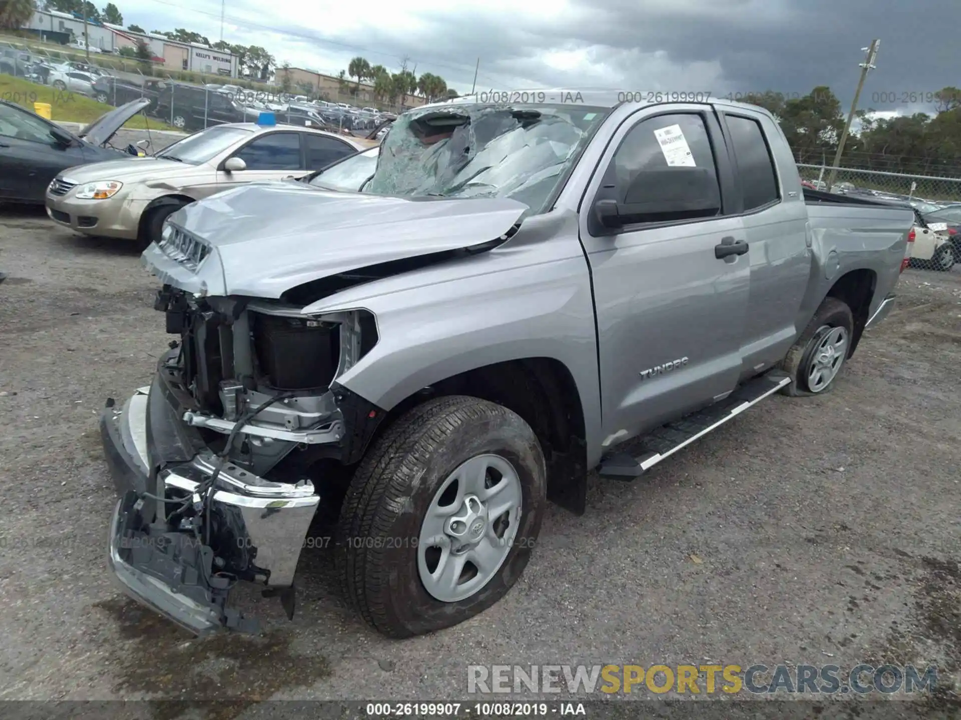 2 Photograph of a damaged car 5TFRM5F16KX136538 TOYOTA TUNDRA 2019