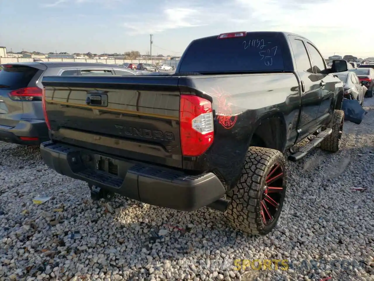 4 Photograph of a damaged car 5TFRM5F17KX140355 TOYOTA TUNDRA 2019