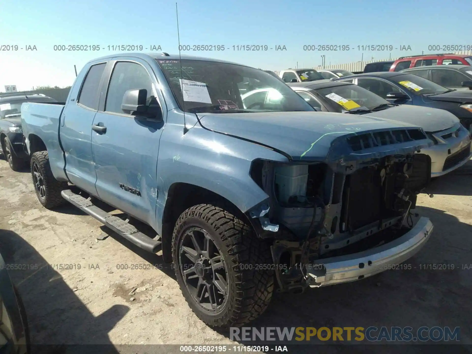 1 Photograph of a damaged car 5TFRM5F17KX142865 TOYOTA TUNDRA 2019