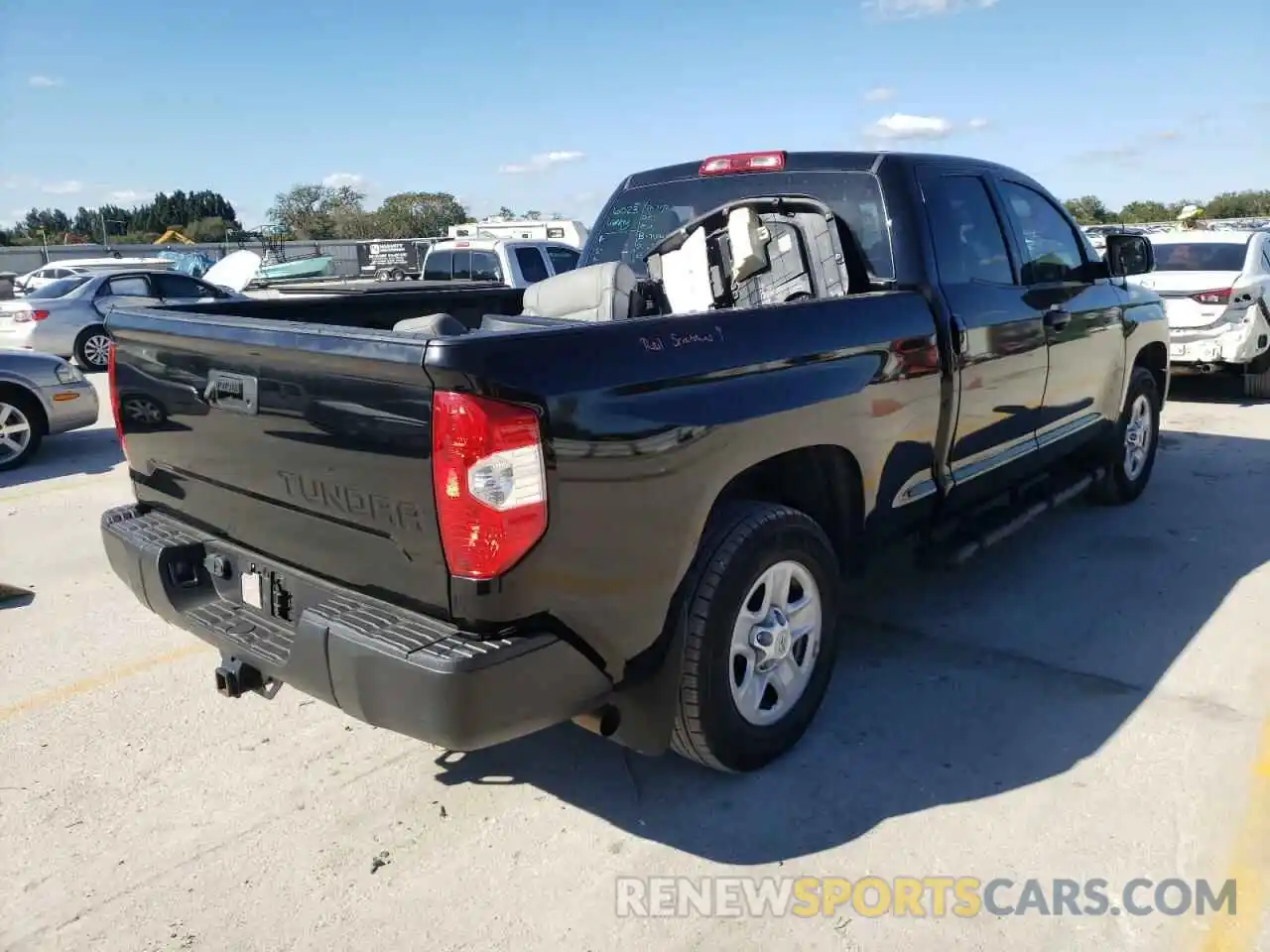 4 Photograph of a damaged car 5TFRM5F19KX142205 TOYOTA TUNDRA 2019