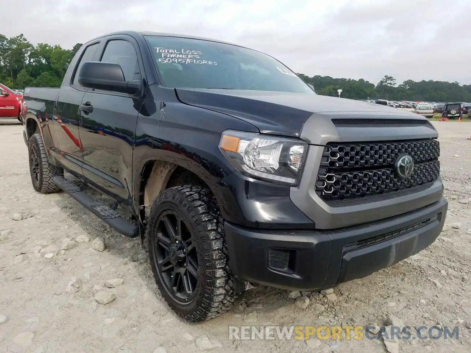 1 Photograph of a damaged car 5TFRM5F19KX144391 TOYOTA TUNDRA 2019