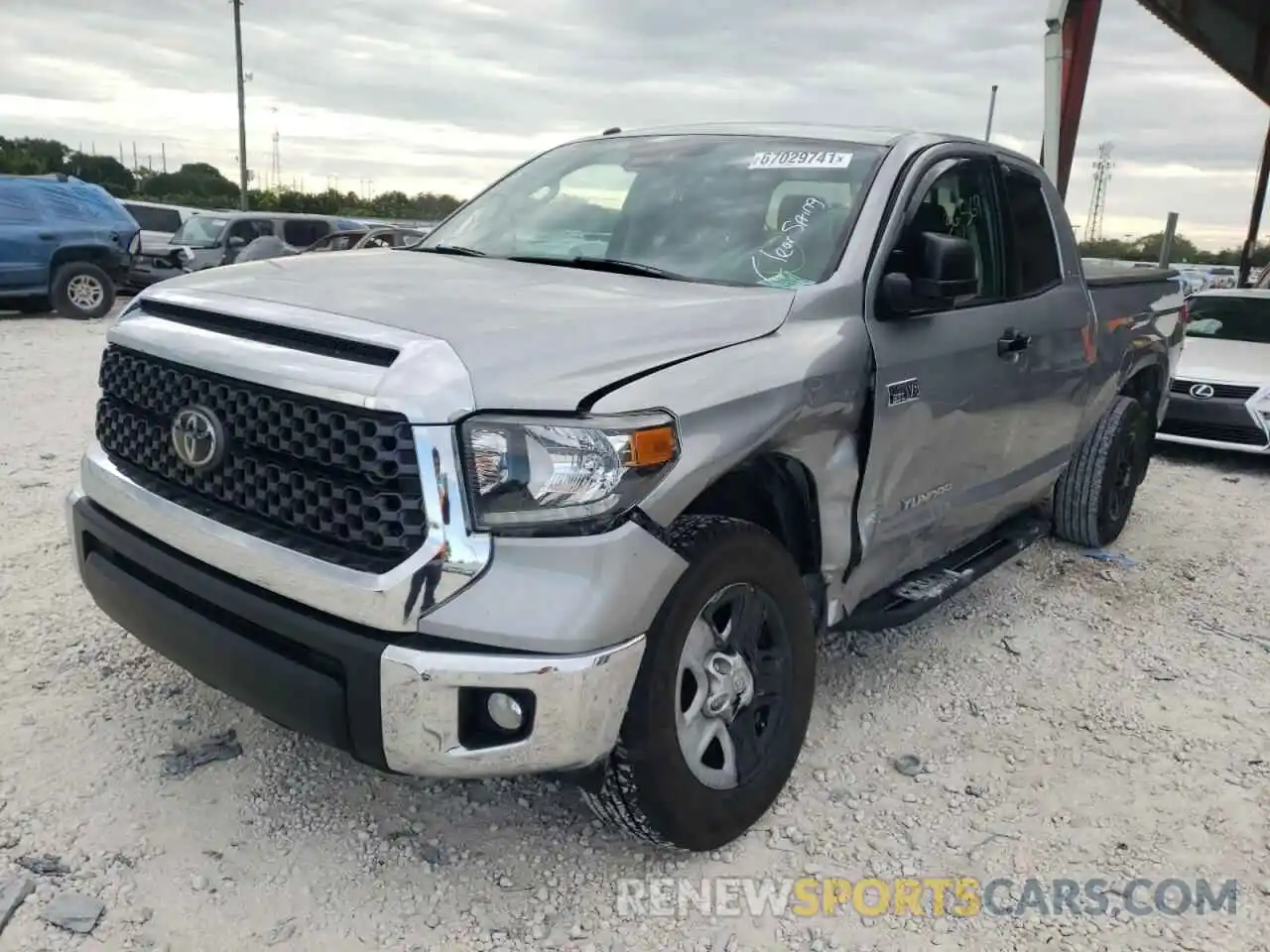 2 Photograph of a damaged car 5TFRY5F11KX254095 TOYOTA TUNDRA 2019