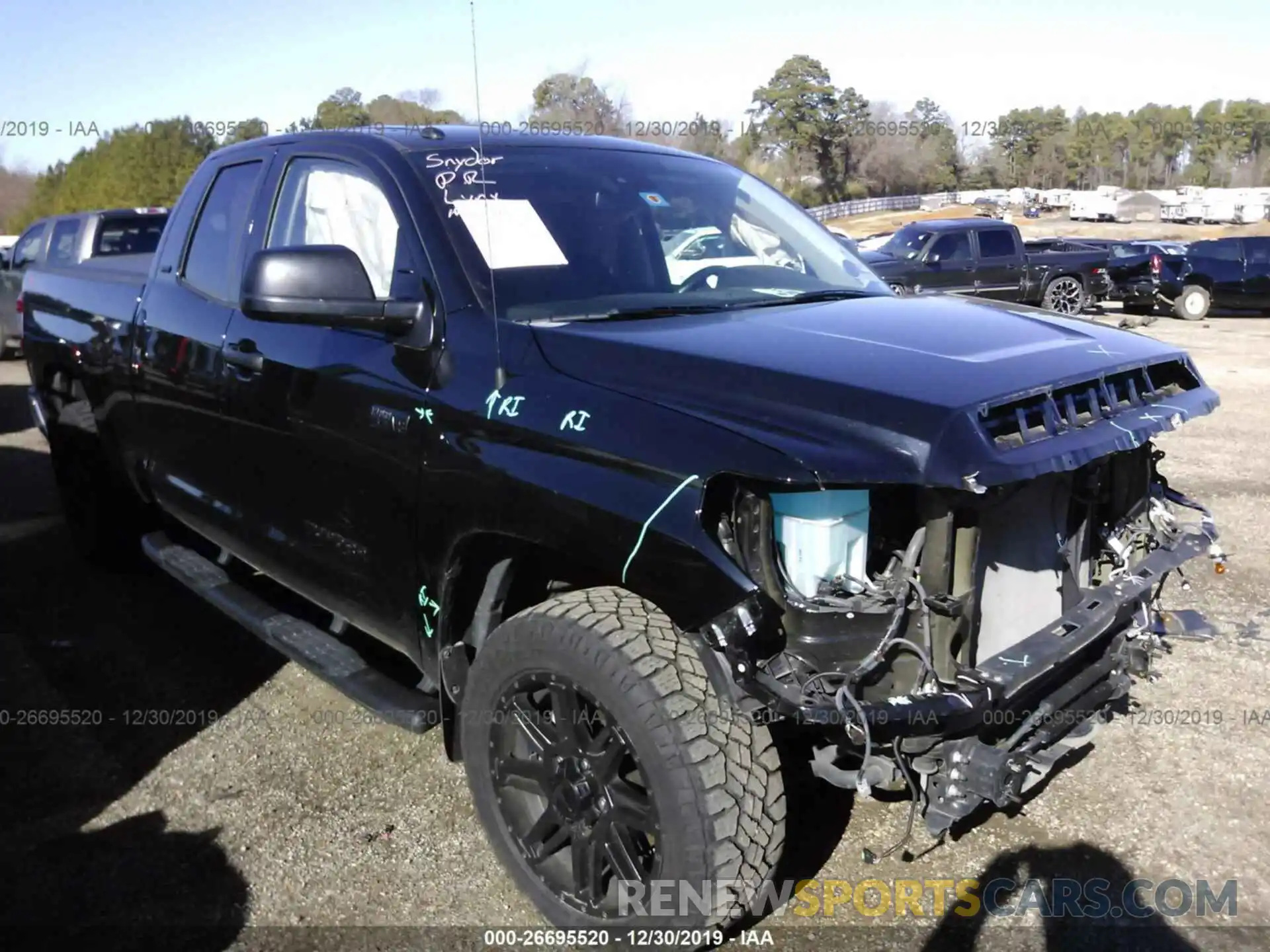 1 Photograph of a damaged car 5TFRY5F13KX245561 TOYOTA TUNDRA 2019