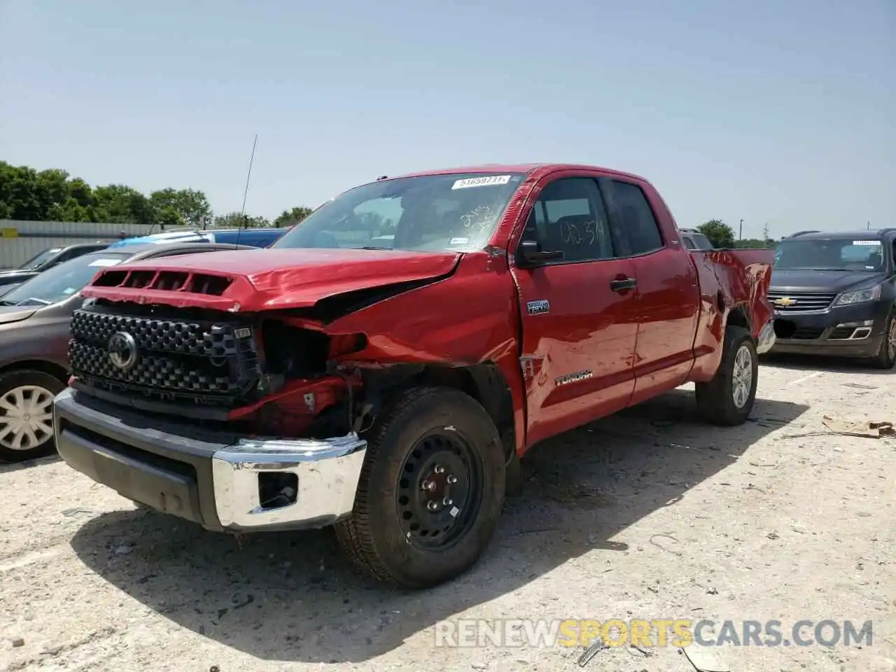 2 Photograph of a damaged car 5TFRY5F15KX245285 TOYOTA TUNDRA 2019