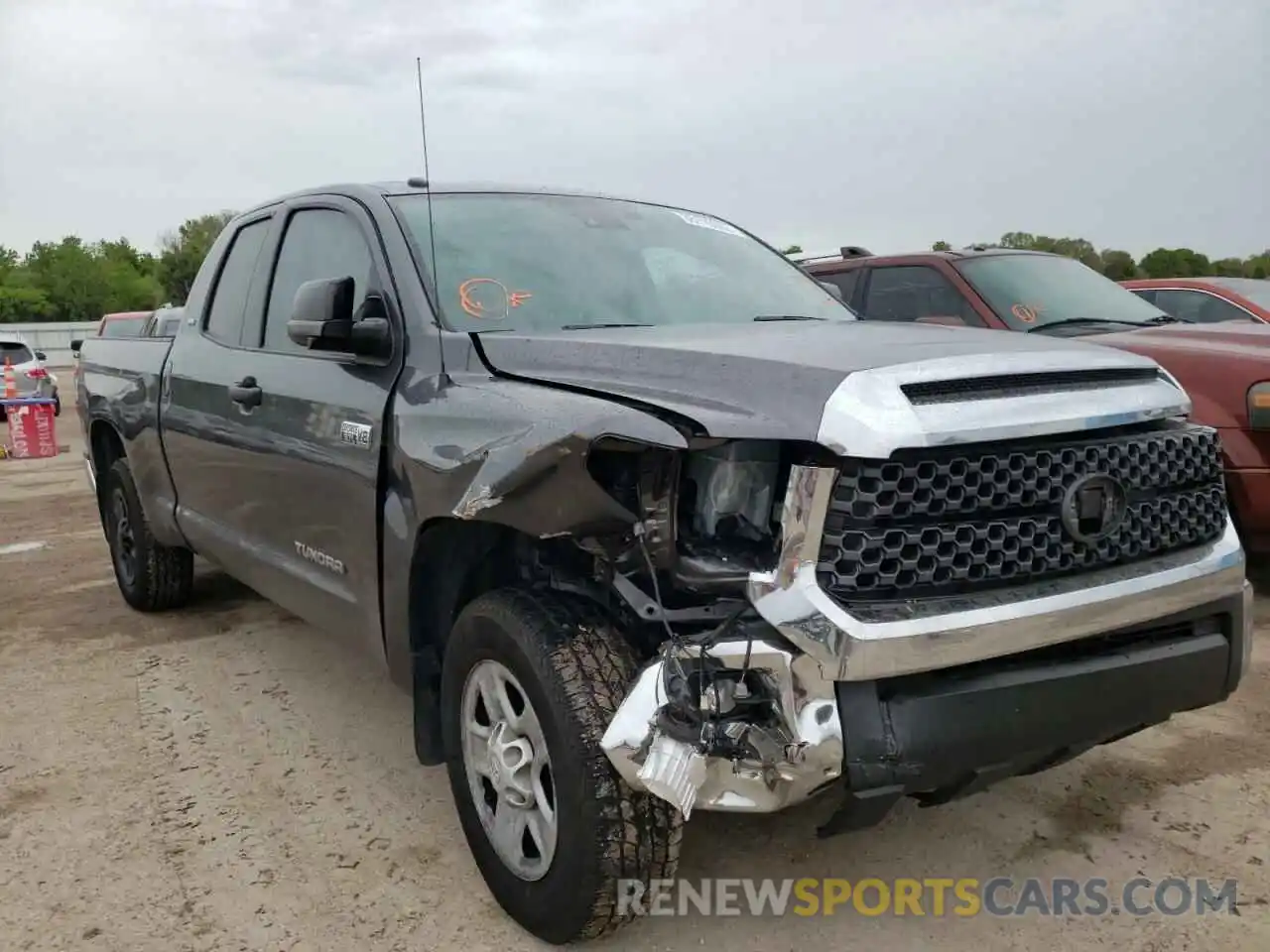 1 Photograph of a damaged car 5TFRY5F15KX250454 TOYOTA TUNDRA 2019