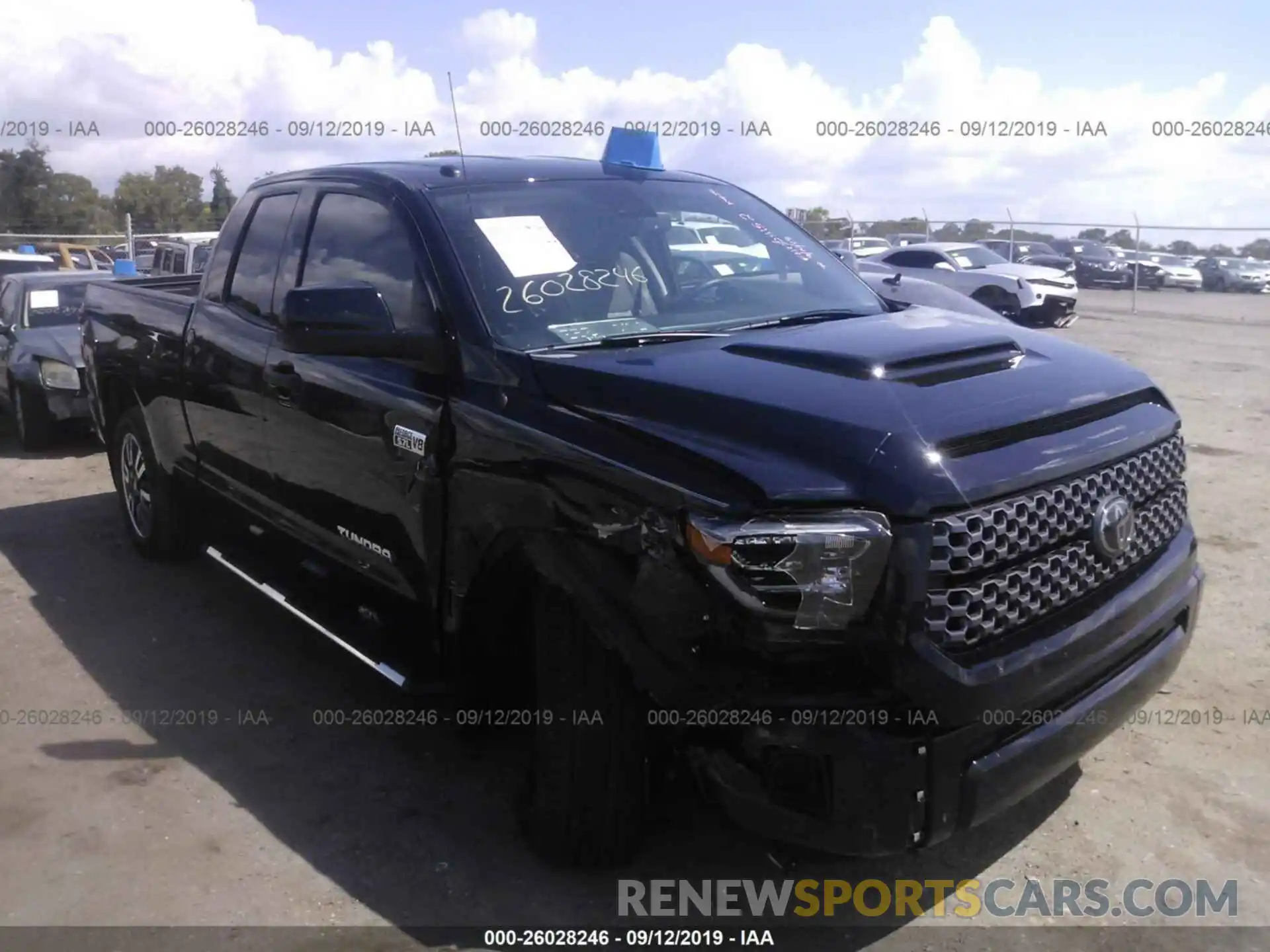 1 Photograph of a damaged car 5TFRY5F16KX246154 TOYOTA TUNDRA 2019