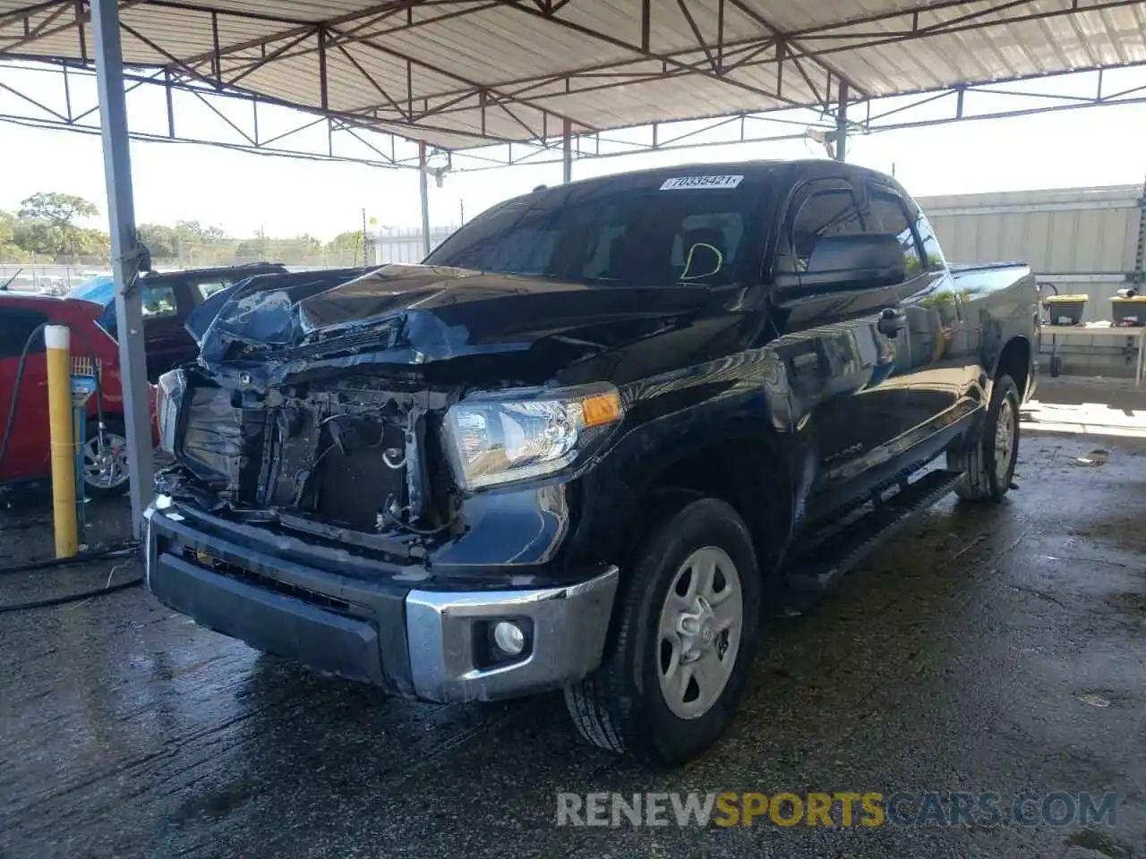 2 Photograph of a damaged car 5TFRY5F17KX253274 TOYOTA TUNDRA 2019