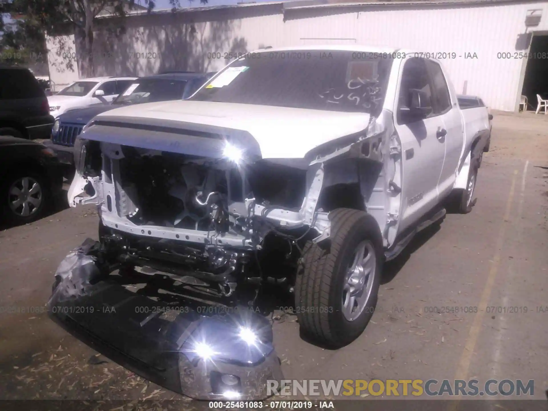 2 Photograph of a damaged car 5TFRY5F19KX251056 TOYOTA TUNDRA 2019