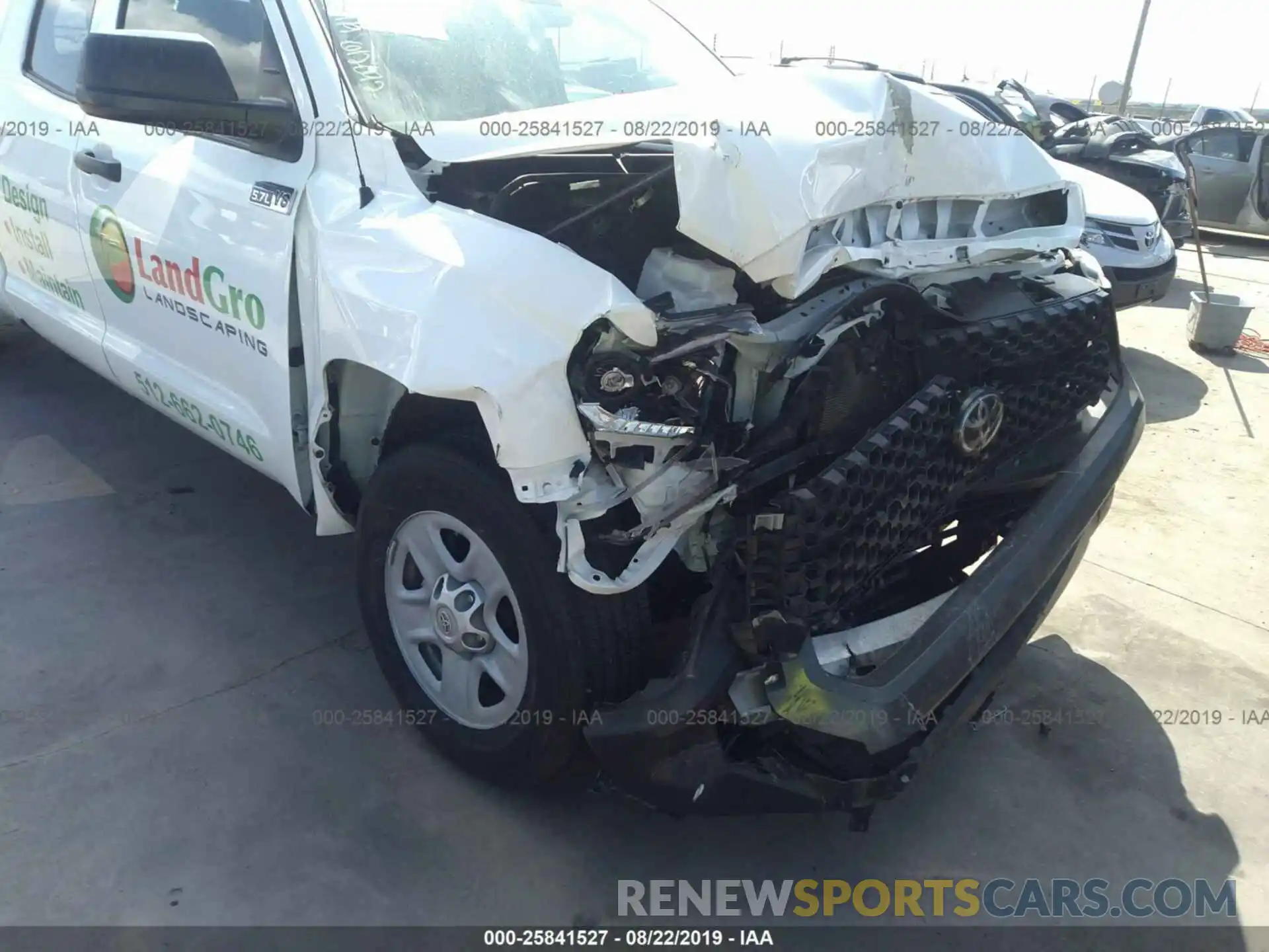 6 Photograph of a damaged car 5TFTY5F17KX010490 TOYOTA TUNDRA 2019