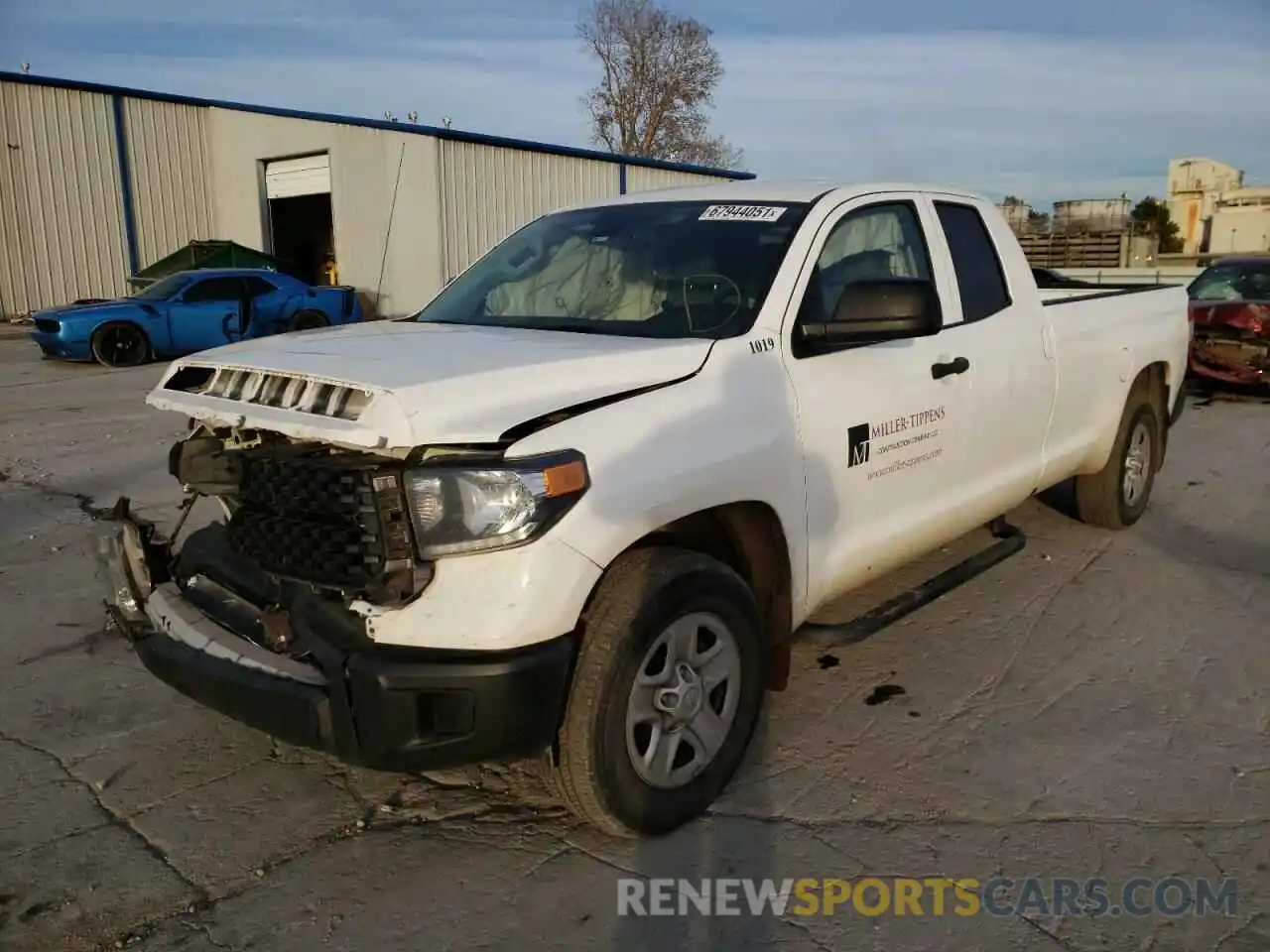 2 Photograph of a damaged car 5TFTY5F17KX010697 TOYOTA TUNDRA 2019