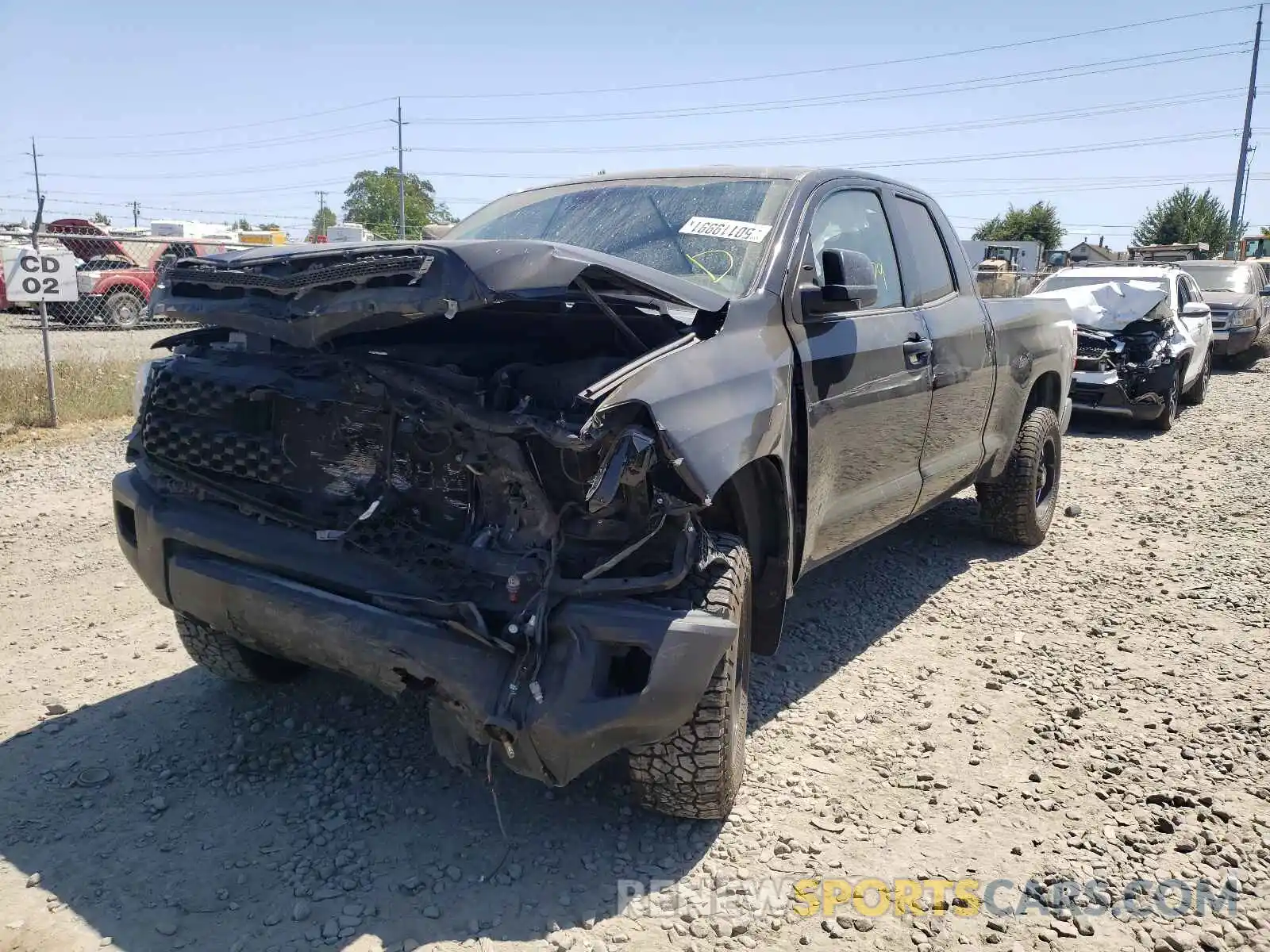 2 Photograph of a damaged car 5TFUM5F10KX082454 TOYOTA TUNDRA 2019