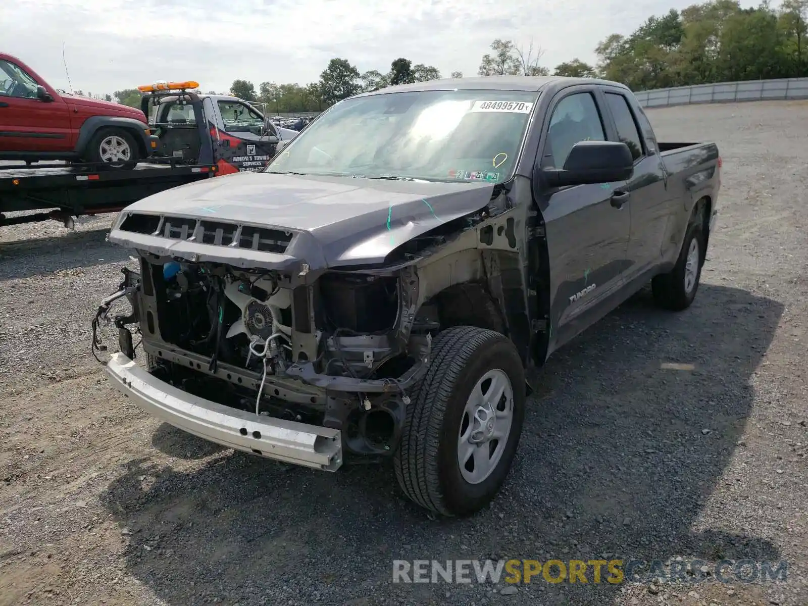 2 Photograph of a damaged car 5TFUM5F17KX082211 TOYOTA TUNDRA 2019