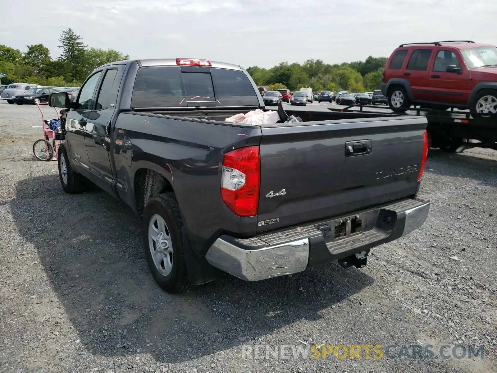 3 Photograph of a damaged car 5TFUM5F17KX082211 TOYOTA TUNDRA 2019