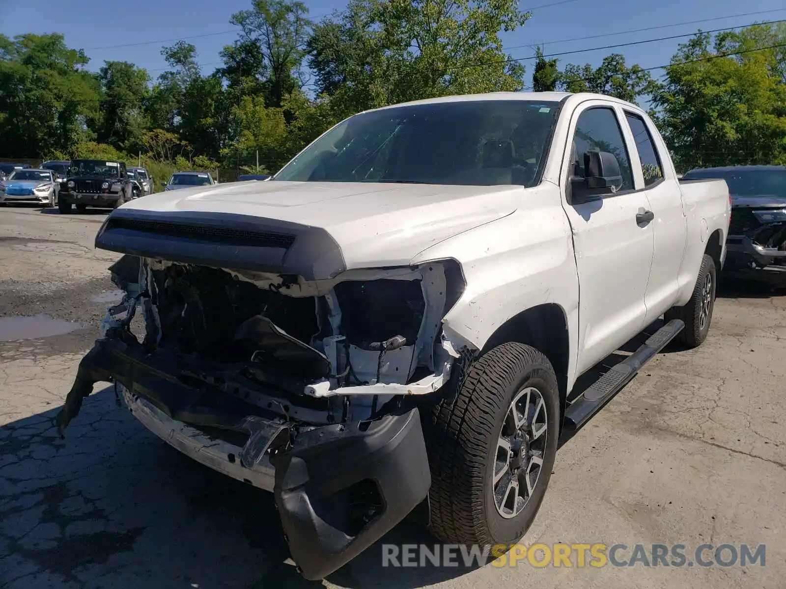 2 Photograph of a damaged car 5TFUM5F17KX082628 TOYOTA TUNDRA 2019