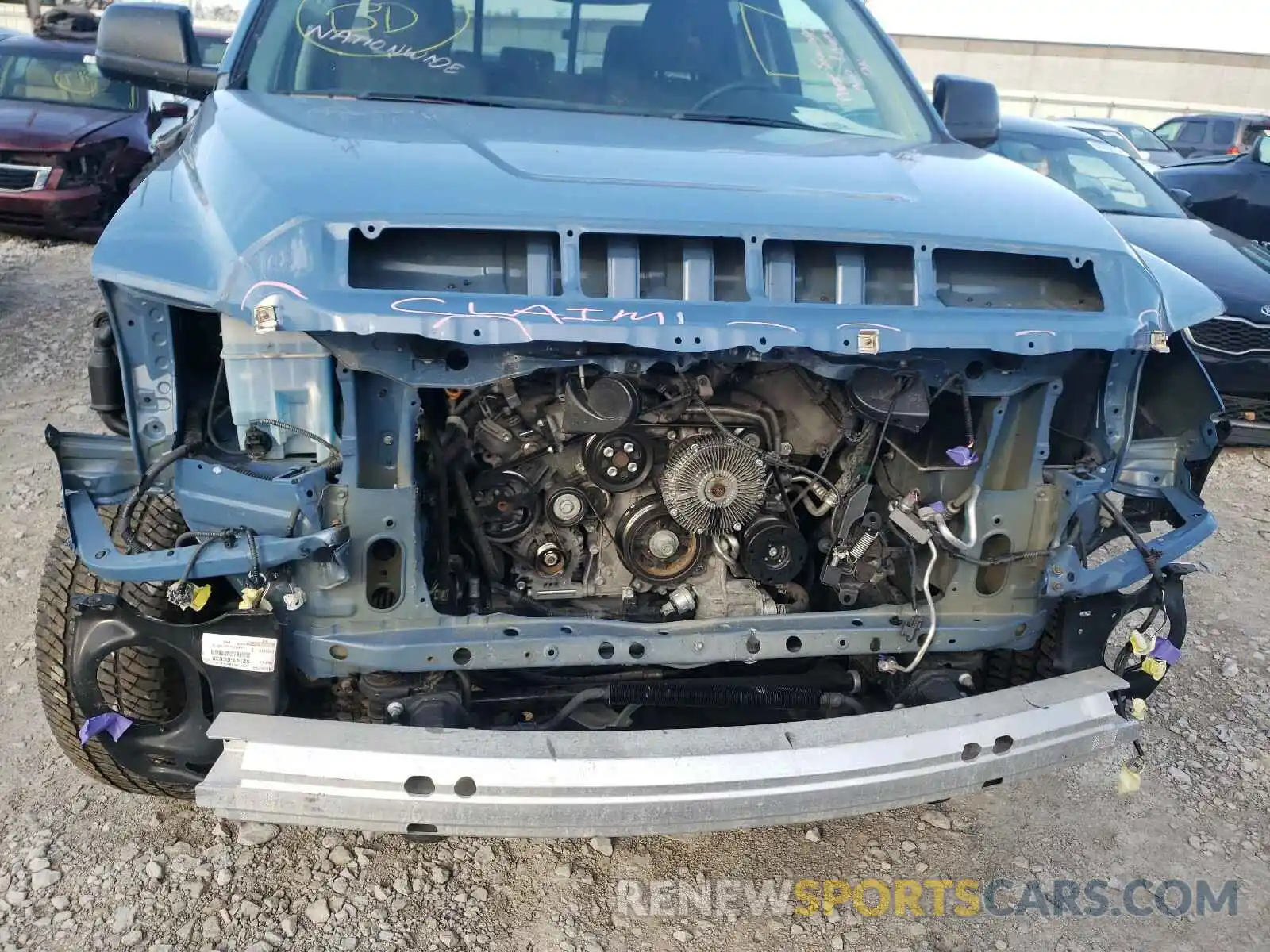 9 Photograph of a damaged car 5TFUW5F11KX780517 TOYOTA TUNDRA 2019