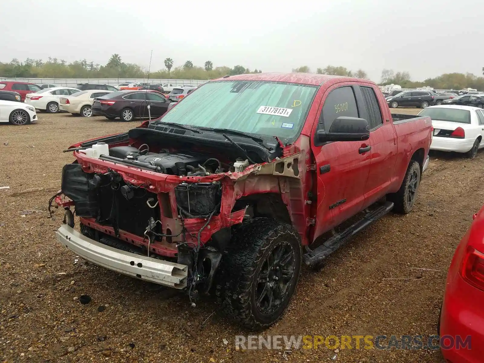 2 Photograph of a damaged car 5TFUW5F11KX784681 TOYOTA TUNDRA 2019